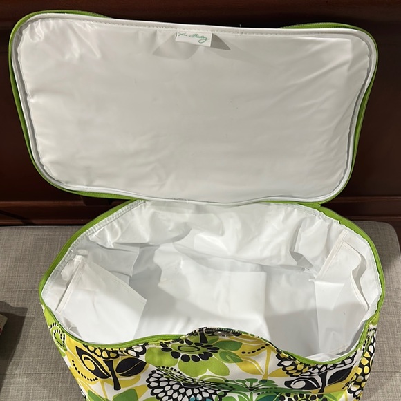 Vera Bradley Insulated Cooler Tote Bag in Lime's Up - Picture 6 of 9